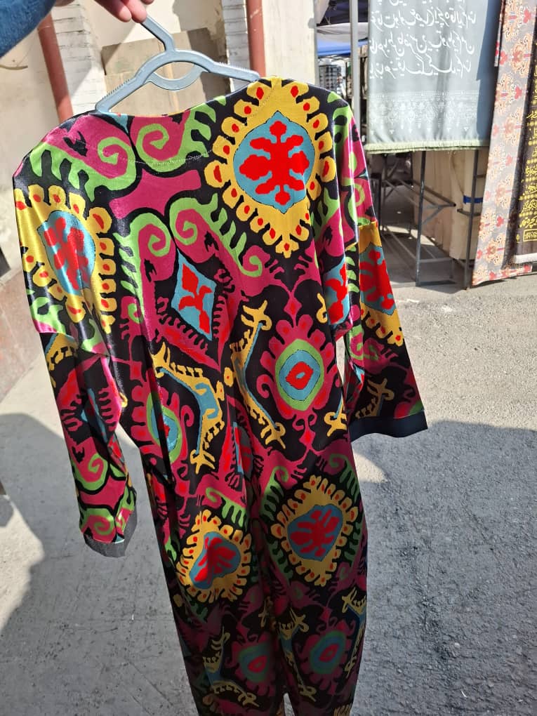 100% Uzbek Colorfull Long Woman Tunics