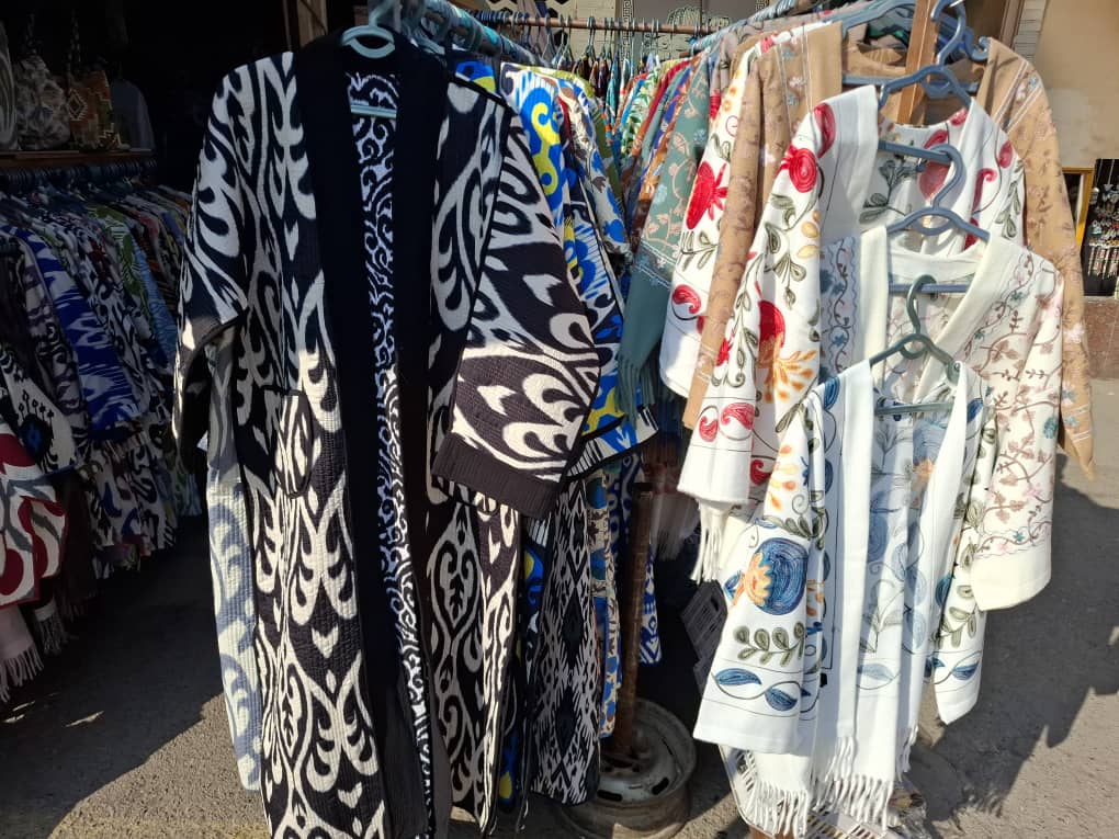 100% Uzbek Colorfull Long Woman Tunics