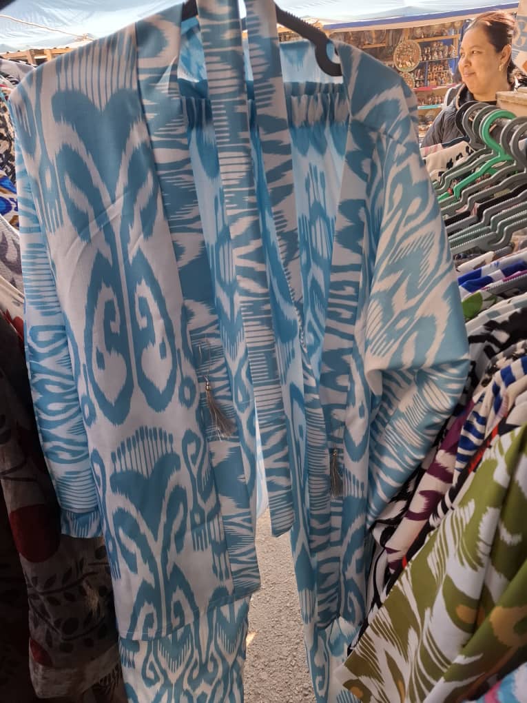 100% Uzbek Colorfull Long Woman Tunics